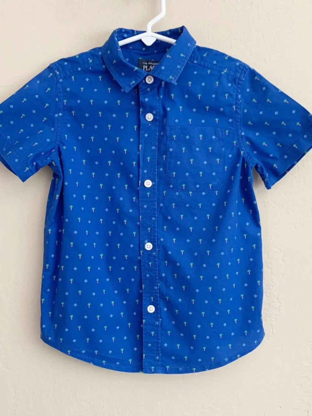 The Children’s Place Button Down Shirt • Palm Trees • 5T